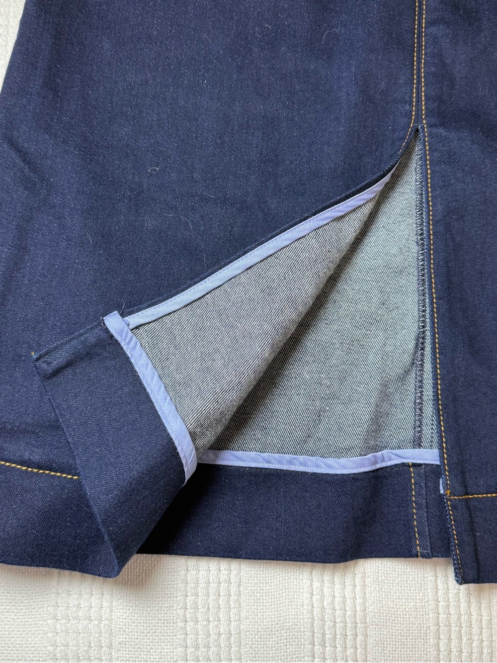 NWT Anthropologie Maeve The Colette Denim Midi Skirt Midnight Rinse Small - Picture 11 of 13